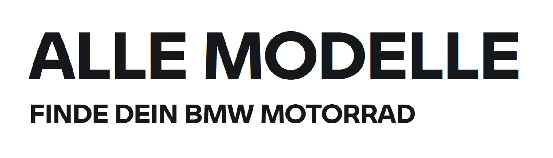 BMW Modelle